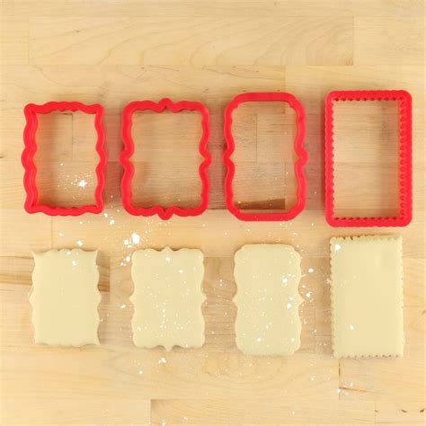 Assorted Rectangles 4 Piece Cookie Cutter Set