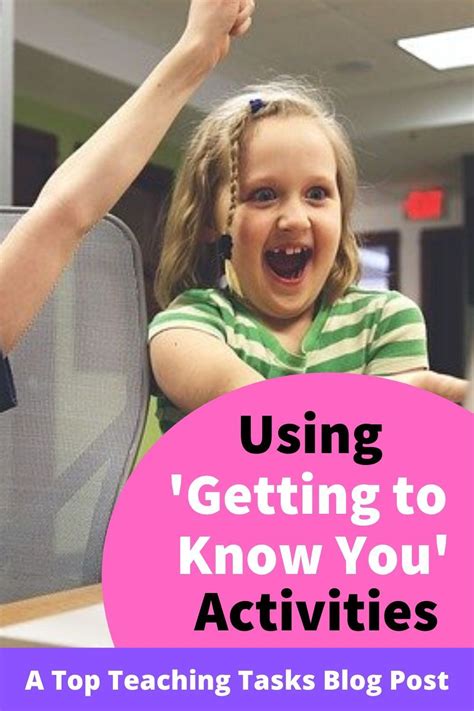 Using Getting To Know You Activities A Huge Part Of The Back To School