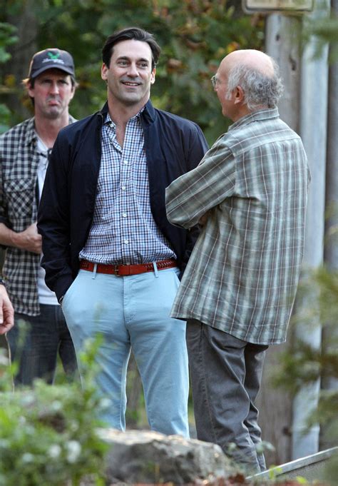 Nathan flomm, in order to avoid the humiliation of having missed out on a hugely successful business, assumes a new identity on martha's vineyard. Larry David, Jon Hamm - Jon Hamm Photos - Jon Hamm Films ...
