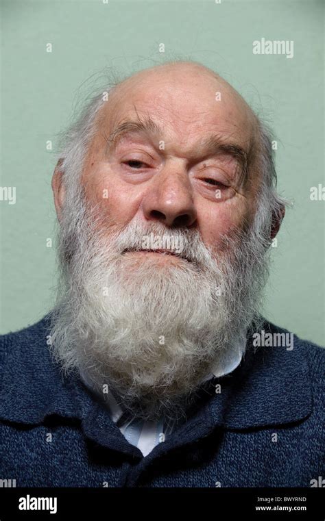 Bald Old Man With Beard