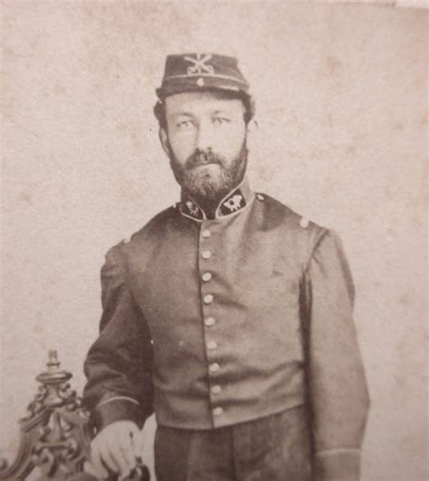 Cdv Standing View Of 4th Mass Cavalry Bandsman Sold J Mountain