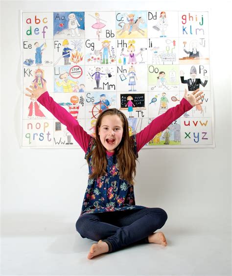 Giant Alphabet Poster Peoples Jobs 75 X 100cm Etsy