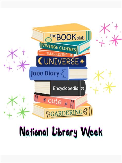National Library Week Poster For Sale By Billlarnner Redbubble