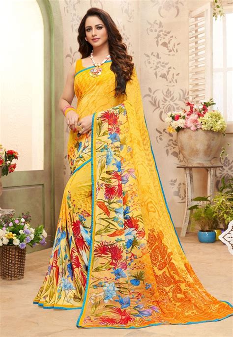 Floral Print Sarees Have Captivated Women Floral Print Sarees Saree Floral Sarees