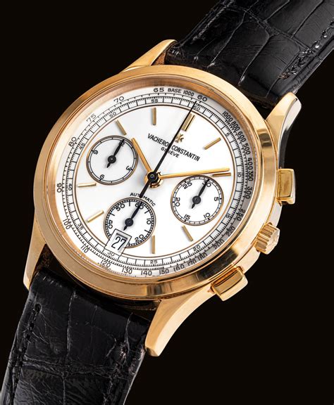 Vacheron Constantin A Fine 18k Gold Automatic Chronograph Wristwatch
