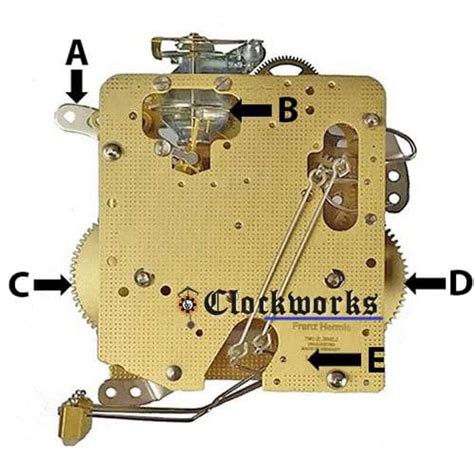 Hermle Clock Movement Parts 140 Clockworks