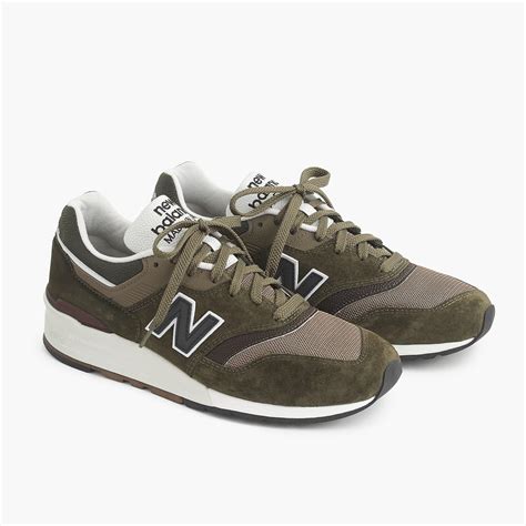 New Balance Suede 997 Camo Sneakers In Military Green For Men Lyst