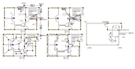 2bhk Flat Electrical Layout Plan Drawing In Dwg Autocad File Cadbull