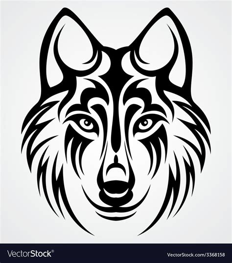Tribal Wolf Head Download A Free Preview Or High Quality Adobe