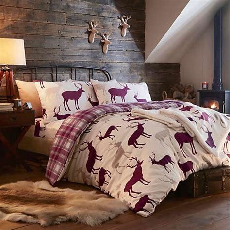 These purple bedrooms share traditional, modern, contemporary and more. Mulberry Grampian Stag Bedlinen | Bedding sets, Bedding ...