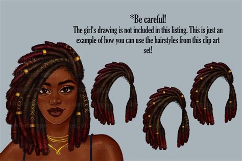 Black Woman Art For Her Natural Hair Dreadlocks Afro Art African
