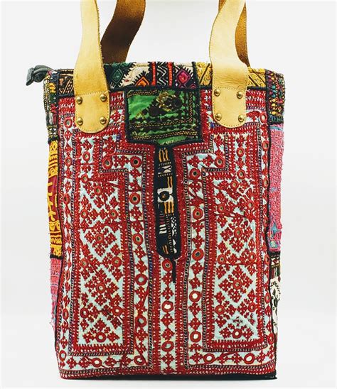 Banjara Patchwork Tote Bag Embroidered Tribal Tote Bag Banjara Tote