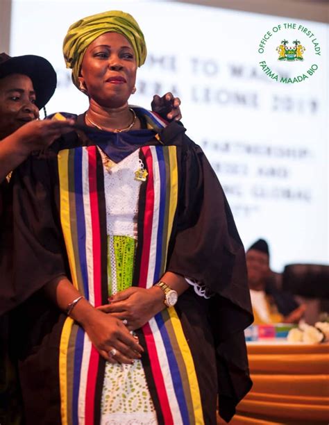 In our country, our neighborhoods, schools or workplaces; First Lady Fatima Bio honoured by West African College of ...