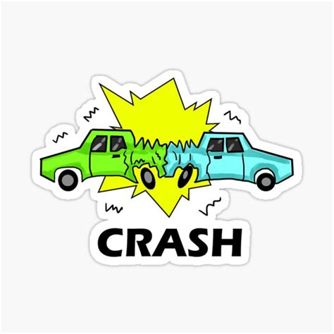 Crash Sticker By Bryceb1 Redbubble