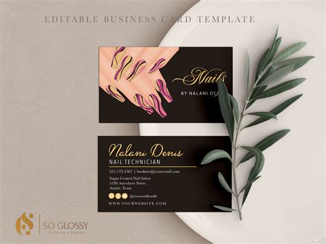 Nail Salon Business Cards