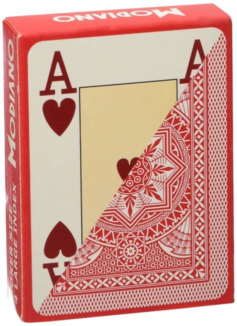 Create your own playing cards. Poker Modiano Red Playing Cards