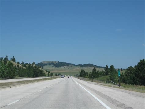 Wyoming Aaroads Interstate 90 Eastbound In Crook County