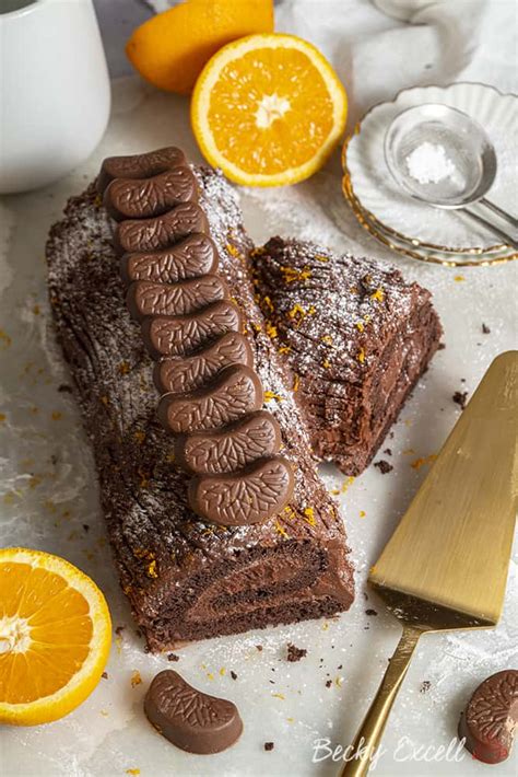 Many recipes for yule logs call for a whipped cream filling. Gluten Free Chocolate Orange Yule Log Recipe (dairy free ...
