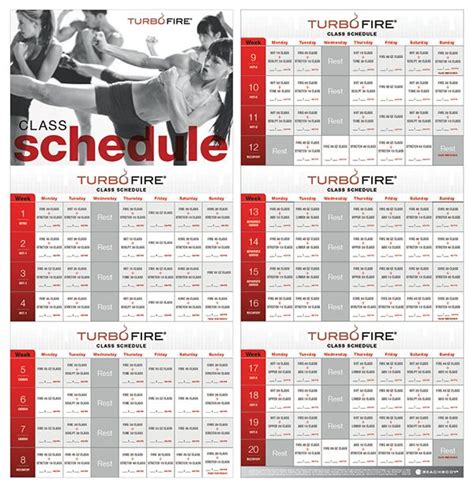 Beachbody Turbo Fire Schedule Pdf Google Search Turbo Fire Schedule