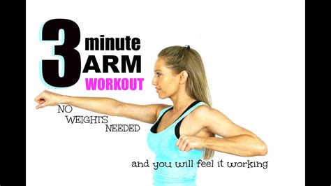 Minute Arm Toning Workout No Weights Need And You Will Feel It