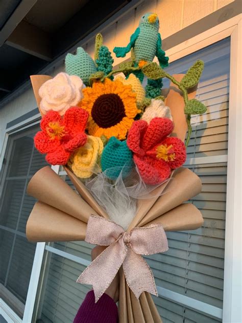 Paradise Bouquet 🌺🌴 Flores Tejidas A Crochet Ramo De Ganchillo