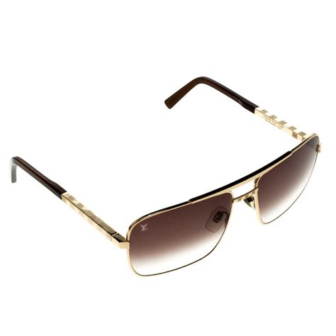 louis vuitton brown gold z0259u attitude sunglasses louis vuitton the luxury closet