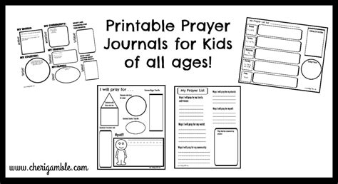 Printable Prayer Journals For Kids Ministry Mom