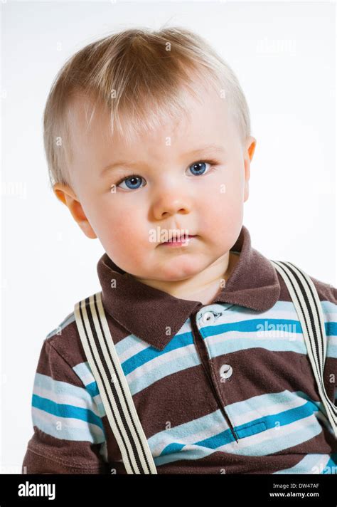 Boy Wearing Striped Shirt Hi Res Stock Photography And Images Alamy