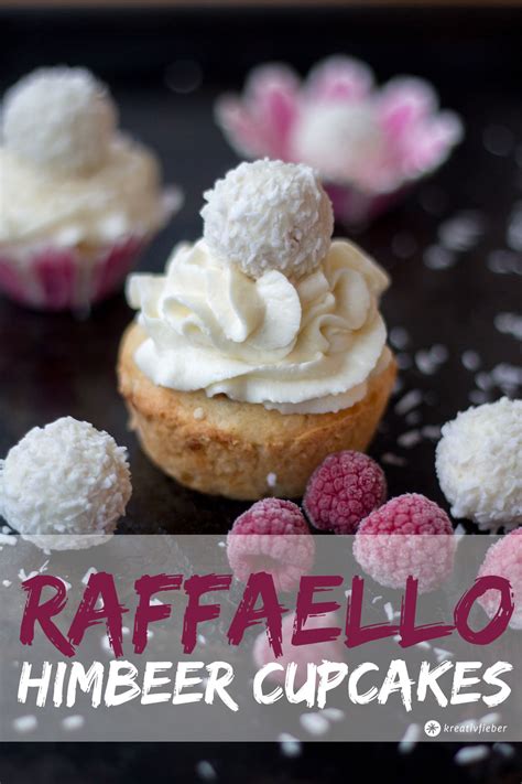 Raffaello Himbeer Cupcakes - Weihnachtsdessert