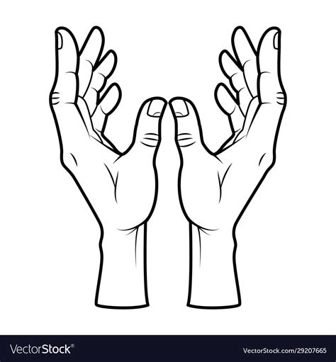 Graphics Hands Reaching Out Royalty Free Vector Image