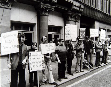 A Demonstration Organised By The Anti Apartheid Movement Glasgow 1976