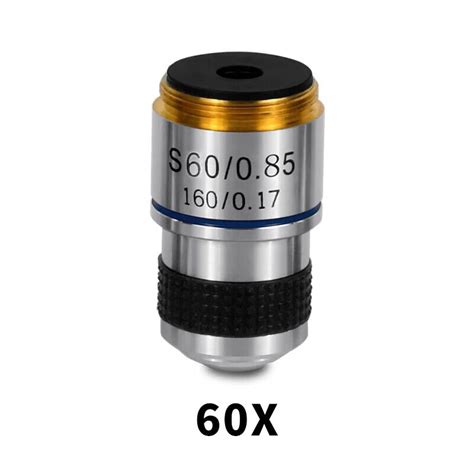 185 Achromatic Biological Microscope Objective Lens 4x 10x 20x 40x 60x