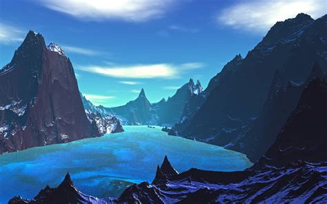1920x1200 Lake 8k Blue Landscape Artistic 1080p Resolution Hd 4k