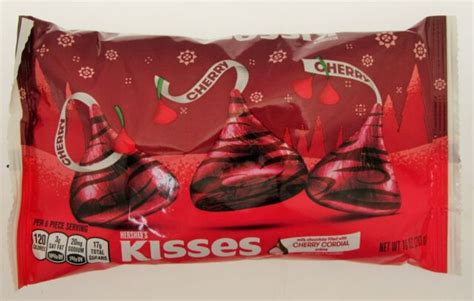 Hersheys Holiday Kisses Milk Chocolate Filled With Cherry Cordial Creme 10 For Sale Online Ebay