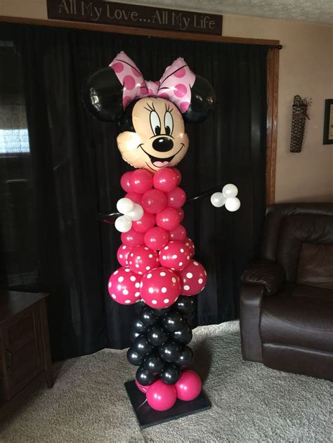 Minnie Mouse Balloon Tower Minnie Mouse Balloons Balloon Tower