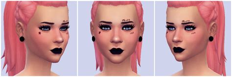 My Sims 4 Blog Random Face Tattoos By Lesimmerlad