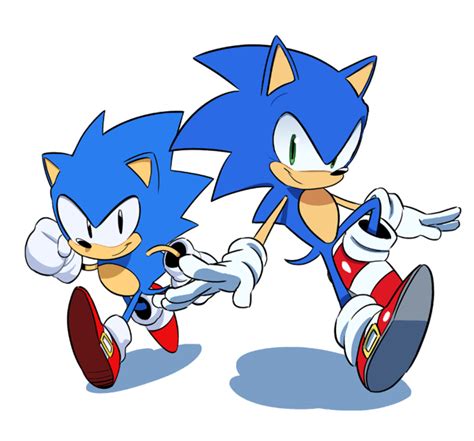 Classic And Modern Sonic By Tyson Hesse Sonic The