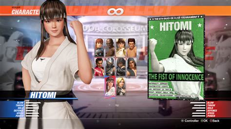 Doatecdoa6official On Twitter Here Are The 3 Current Outfit Options And Info Car For Hitomi
