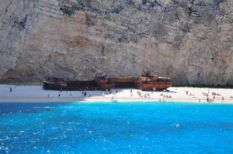 Panagiotis An Abandoned Shipwreck Lying On The Beach At