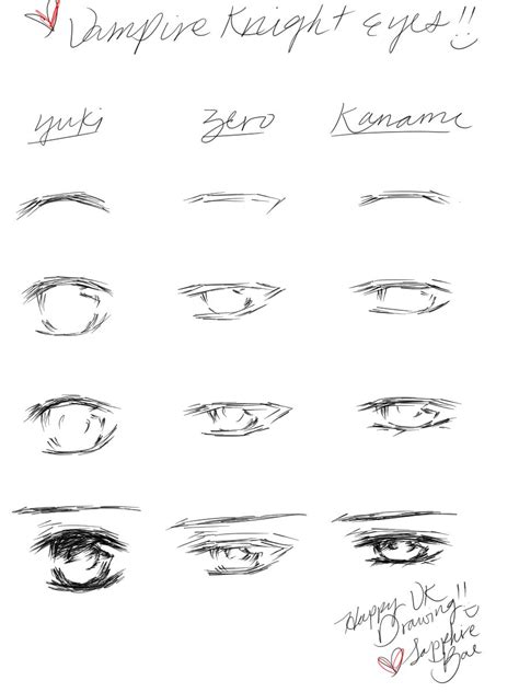 How To Draw Vampire Knight Eyes Part 1 By Sapphirebae On Deviantart