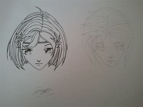 In the above example you can see the basic curves and shape of an anime or manga style head. girl « Sleeping Outside the Box