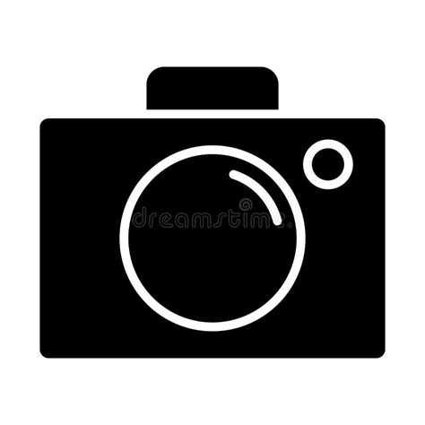 Camera Icon Vector Simple Minimal 96x96 Pictogram Stock Vector