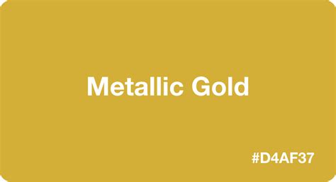 Metallic Gold Color Best Practices Color Codes Palettes More