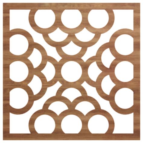 Extra Small Harlingen Decorative Fretwork Wood Wall Panels Alder