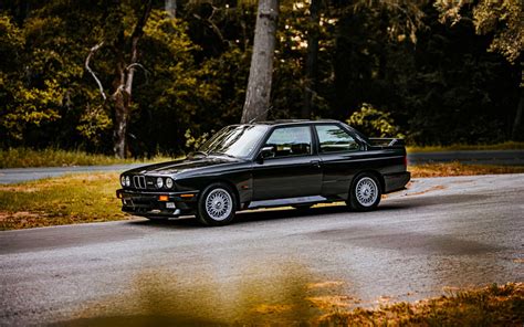 Download Wallpapers Bmw M3 E30 Black Coupe Retro Cars Black M3