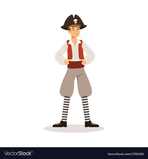 Brave Pirate Sailor Character Royalty Free Vector Image