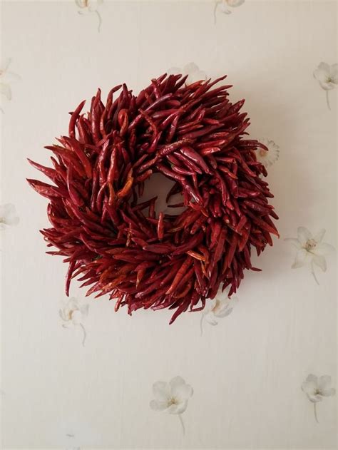 My Chili Pepper Wreath From Elegant Wreaths On Etsy Wreaths Boxwood