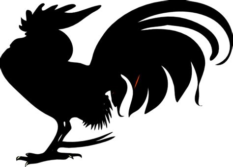 Black Rooster Clip Art At Vector Clip Art Online Royalty