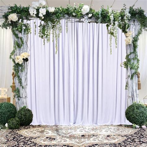 White Backdrop Curtain For Parties Photo Backdrop Wedding Baby Etsy