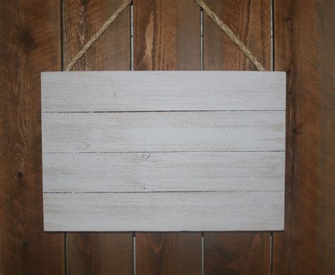 Blank Wood Pallet Sign White Washed Rustic Pallet With Rope Etsy